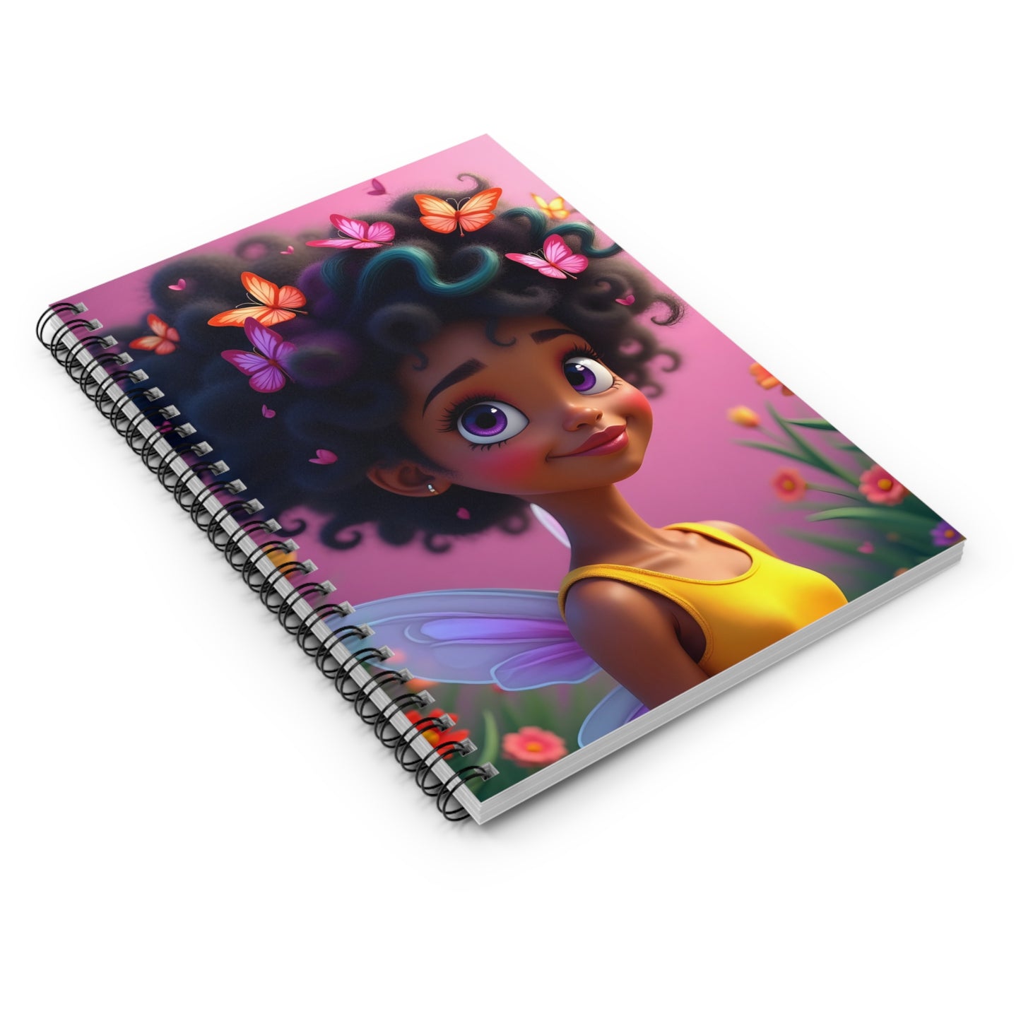 Fairy Notebook - Ruled Line Spiral Journal for Dreamers and Writers
