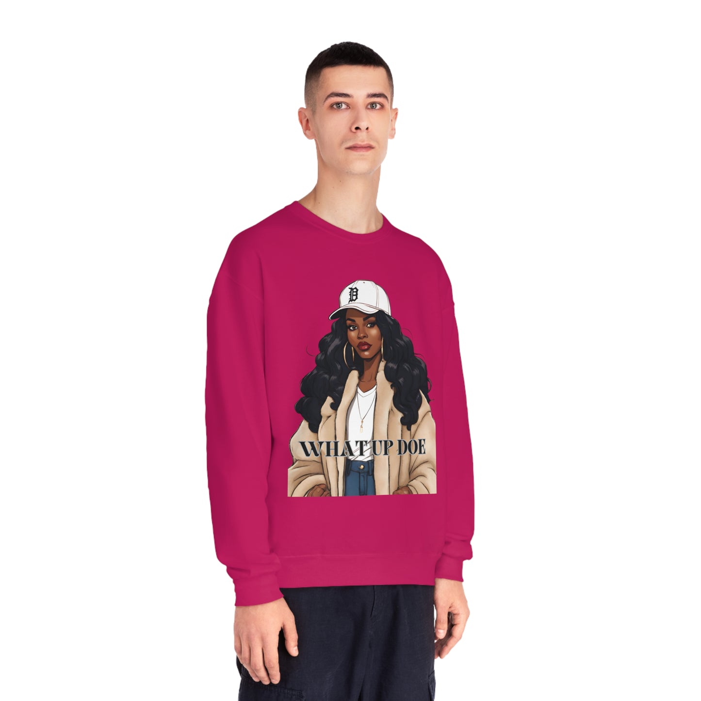 What Up Doe Unisex NuBlend® Crewneck Sweatshirt