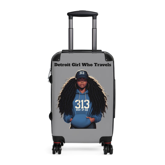 Detroit Girl Who Travels Suitcase