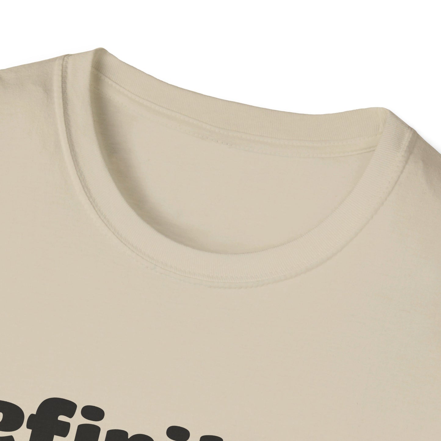 D.E.I Unisex Softstyle T-Shirt with Black Text