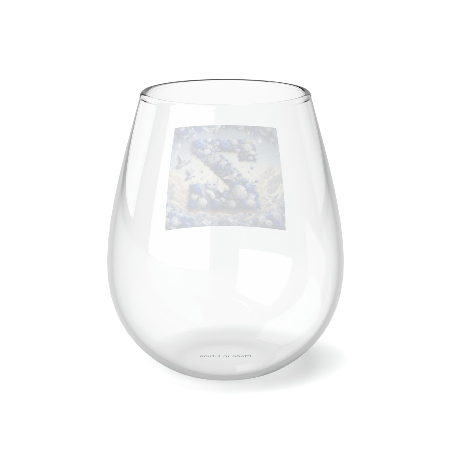 Flower Z Stemless Wine Glass, 11.75oz