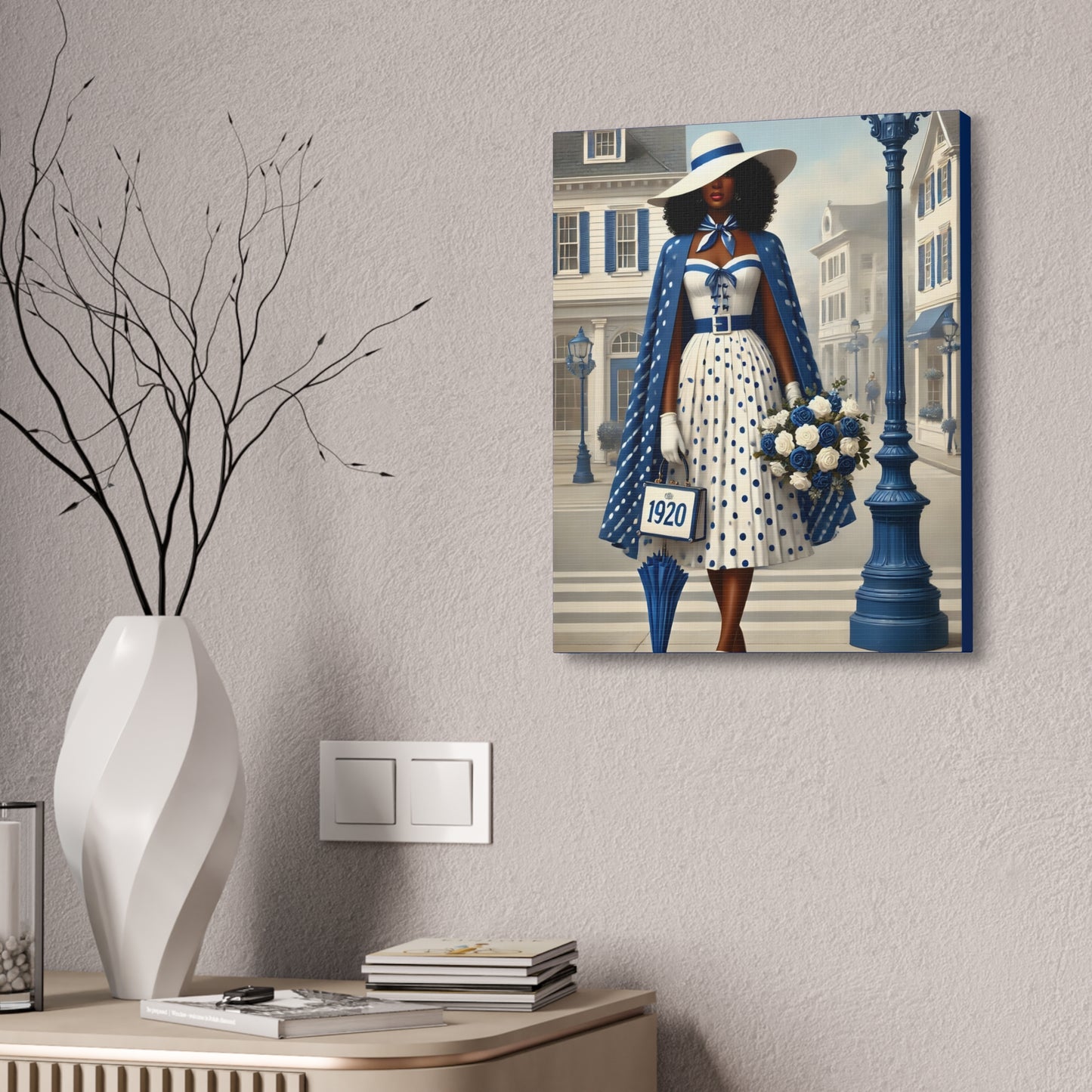 Finer Lady on a Stroll Canvas Stretched, 1.5''