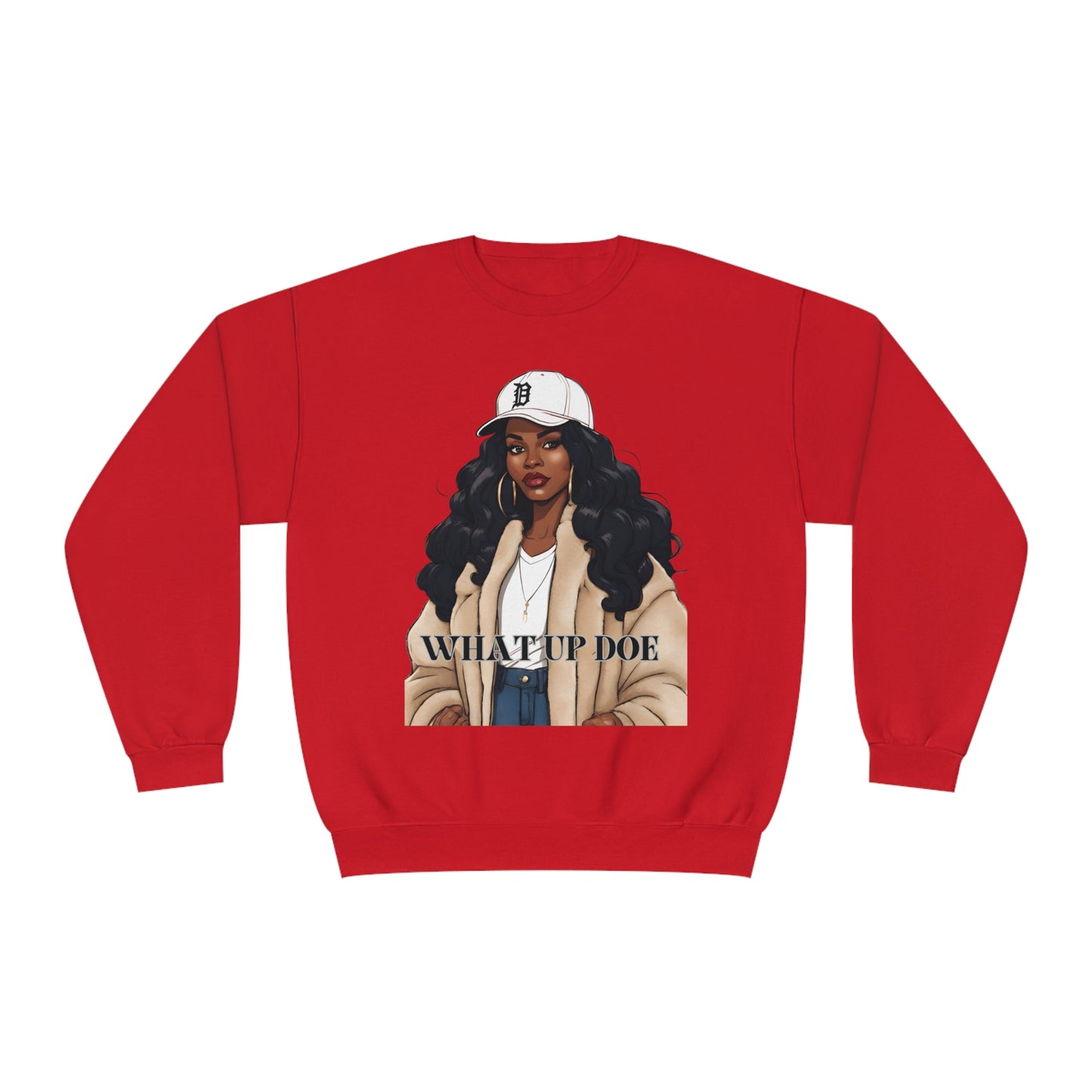 What Up Doe Unisex NuBlend® Crewneck Sweatshirt
