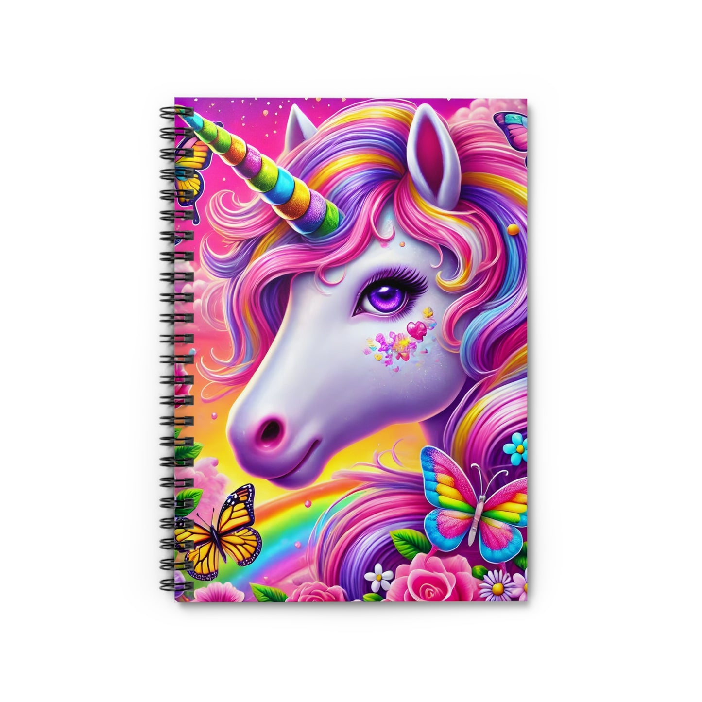 Vibrant Unicorn Spiral Notebook - Ruled Line