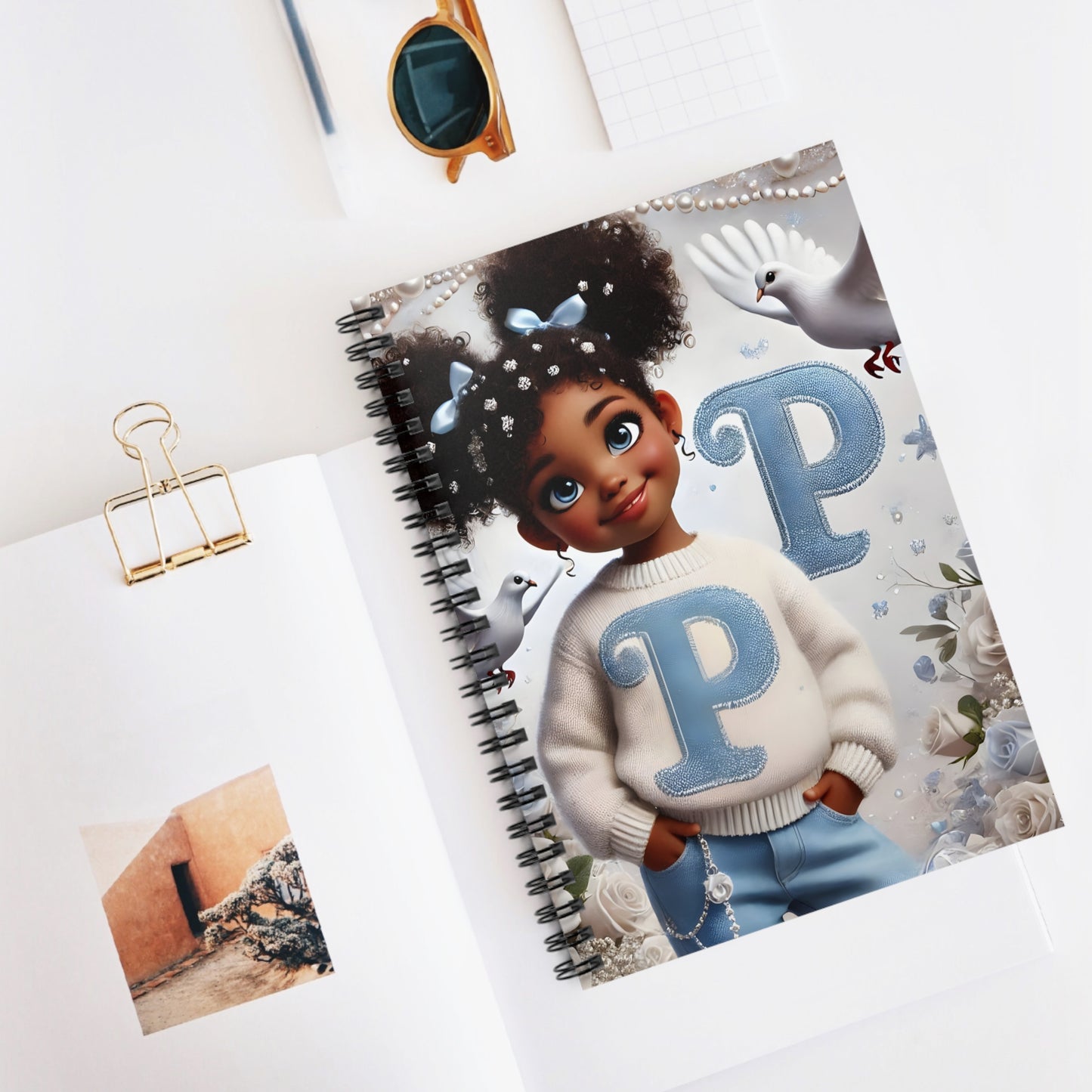Finer Little Girl Spiral Notebook - Ruled Line