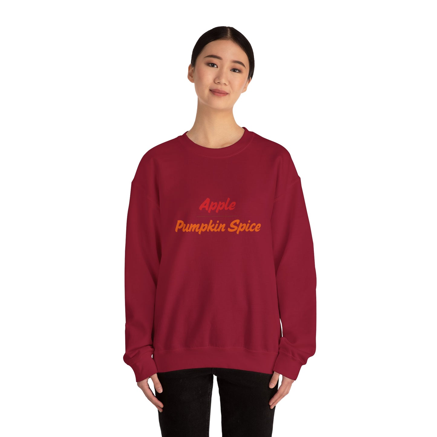 Apple over Pumpkin Spice Unisex Heavy Blend™ Crewneck Sweatshirt