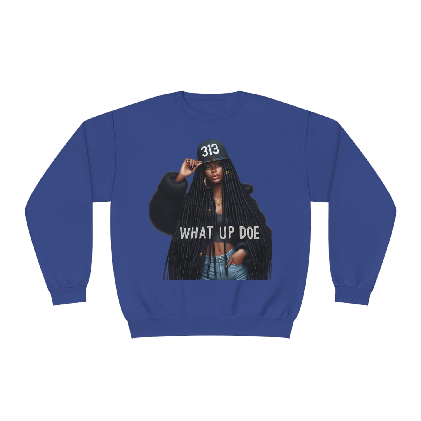 313 What Up Doe Unisex NuBlend® Crewneck Sweatshirt