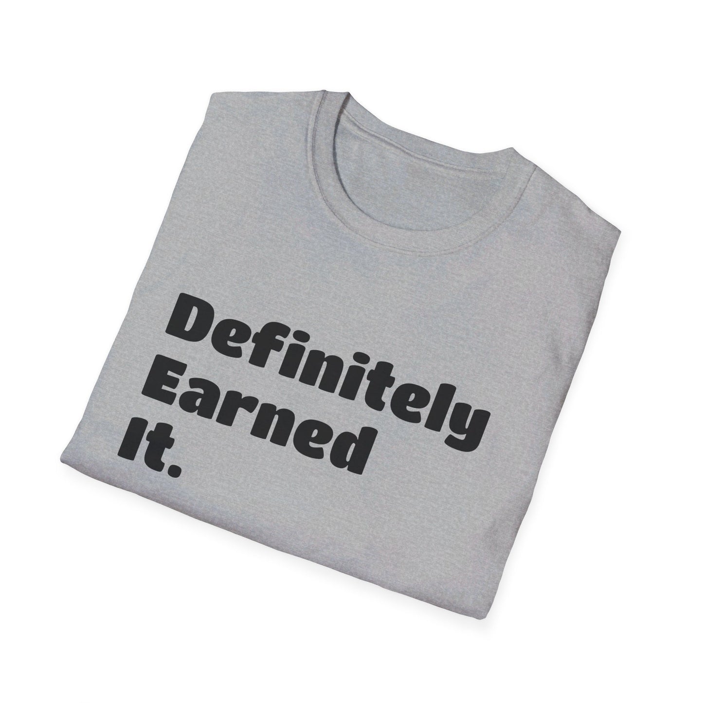 D.E.I Unisex Softstyle T-Shirt with Black Text