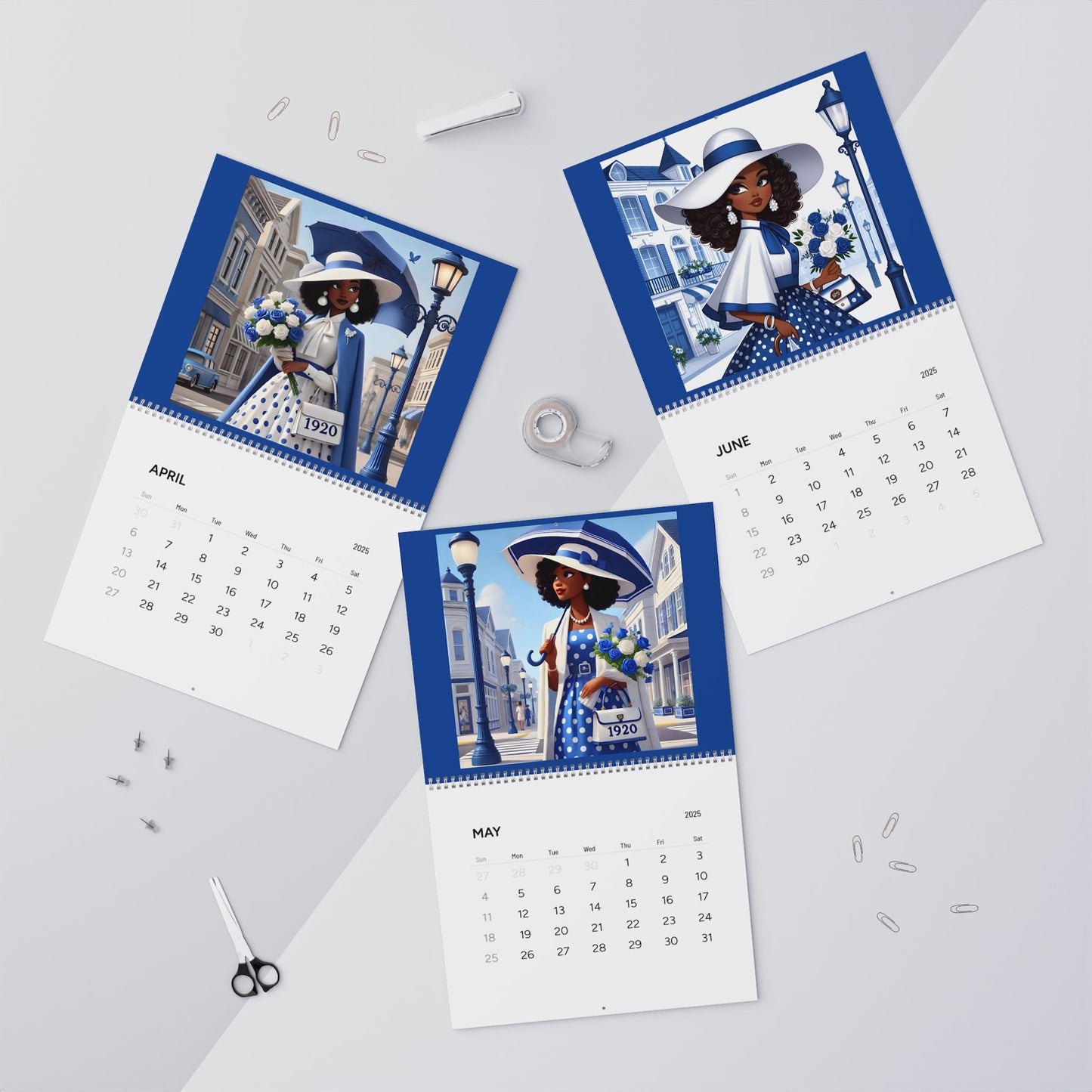 Finer Wall Calendar 2025