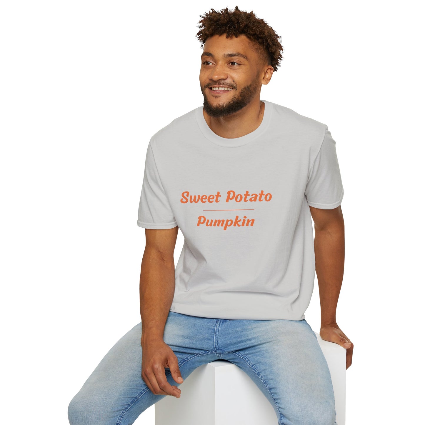 Sweet Potato over Pumpkin Unisex Softstyle T-Shirt