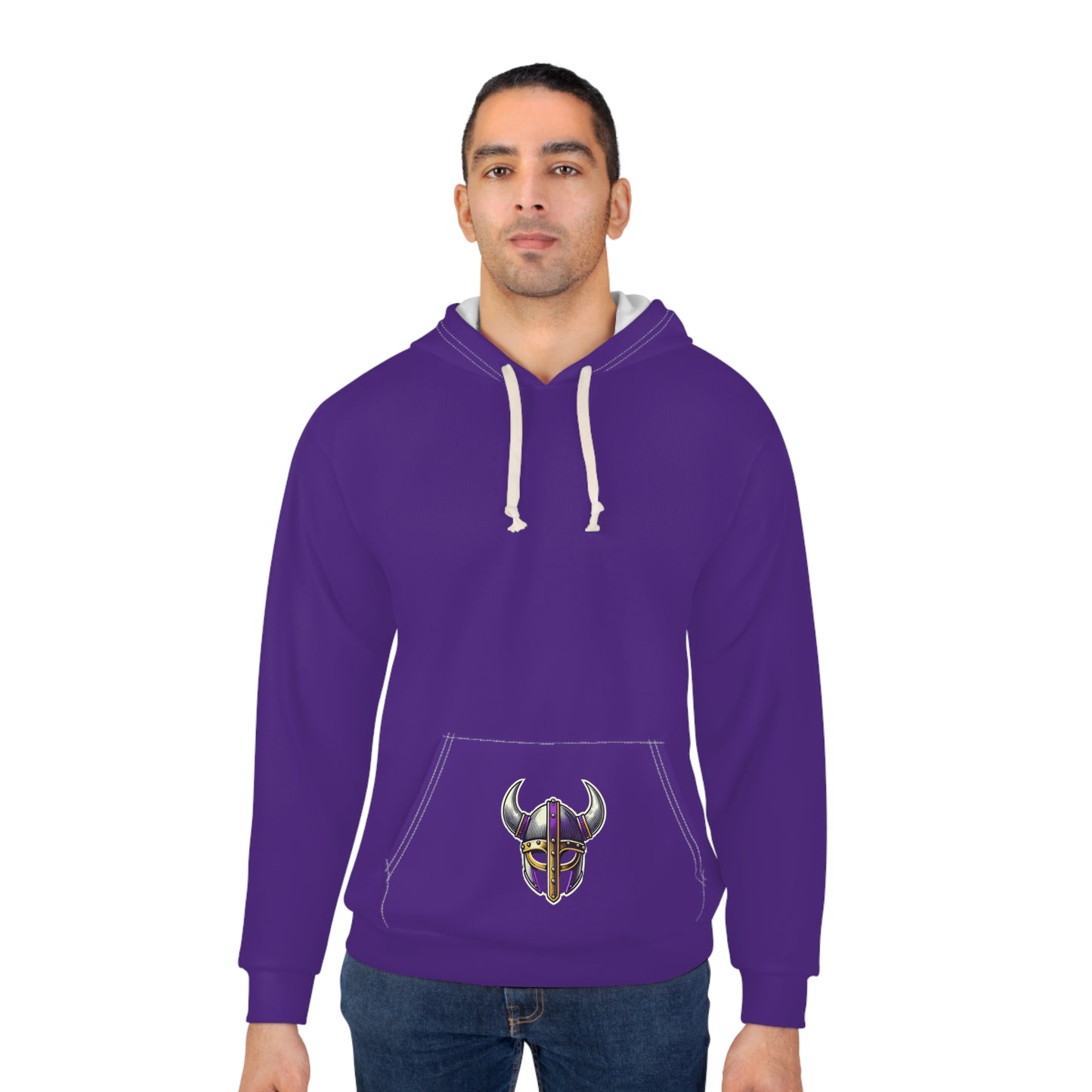 Viking Warrior Unisex Pullover Hoodie (AOP)