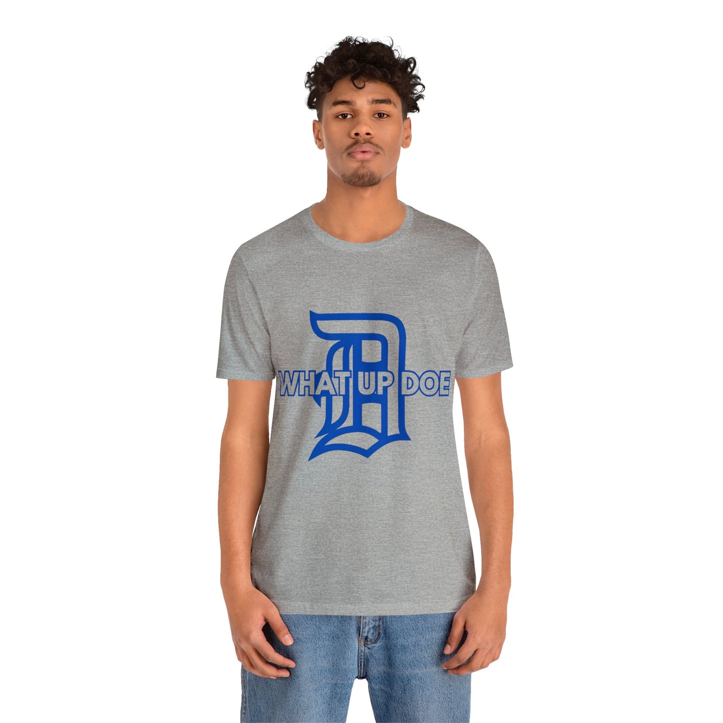 Royal Blue What Up Doe Unisex Jersey Short Sleeve Tee