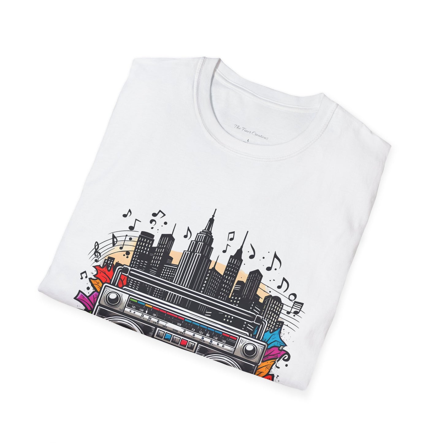 Hip Hop Boom Box Unisex Softstyle T-Shirt