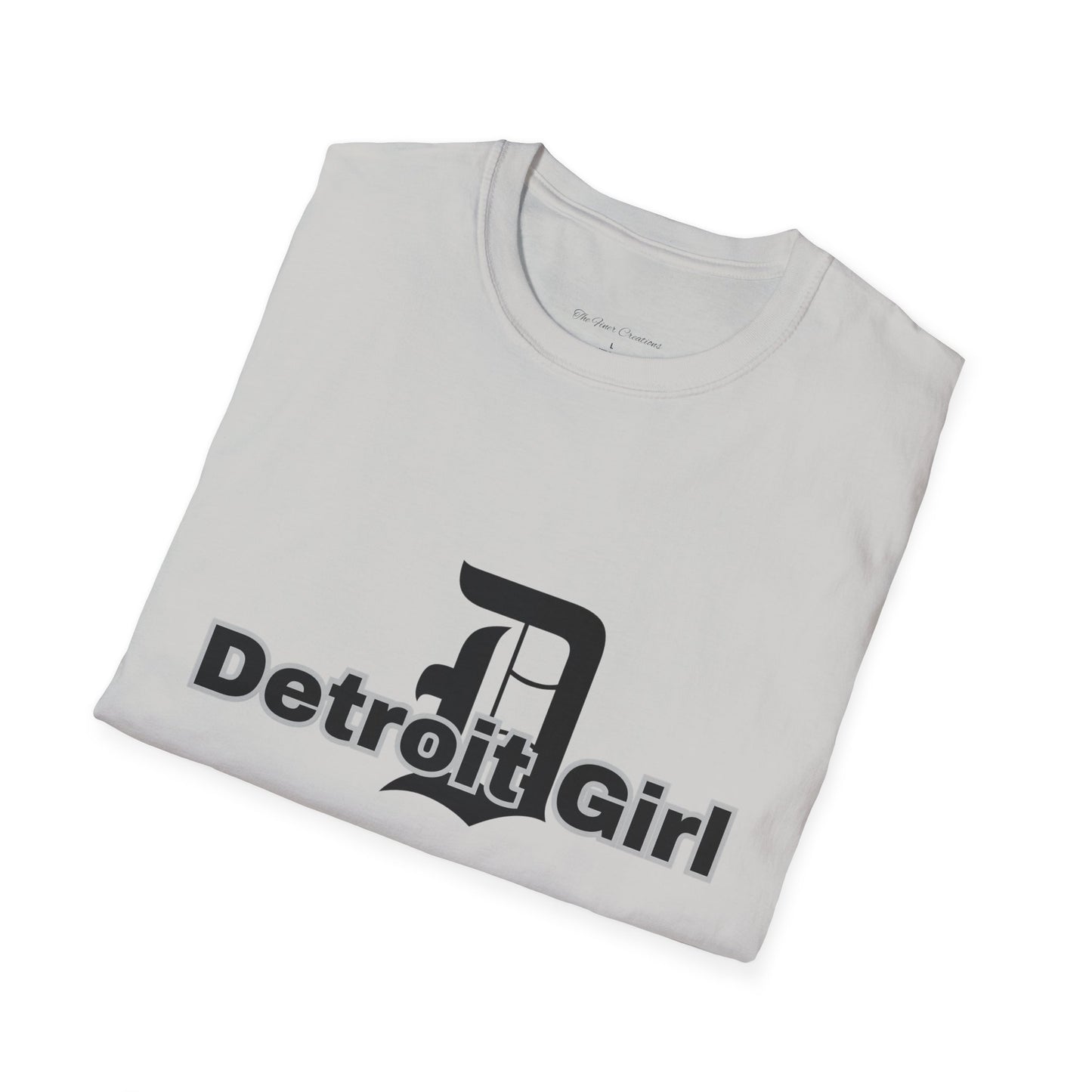 Detroit Girl Unisex Softstyle T-Shirt | Casual Fashion for Detroit Lovers, Gift for Birthdays, Holidays, and Celebrations