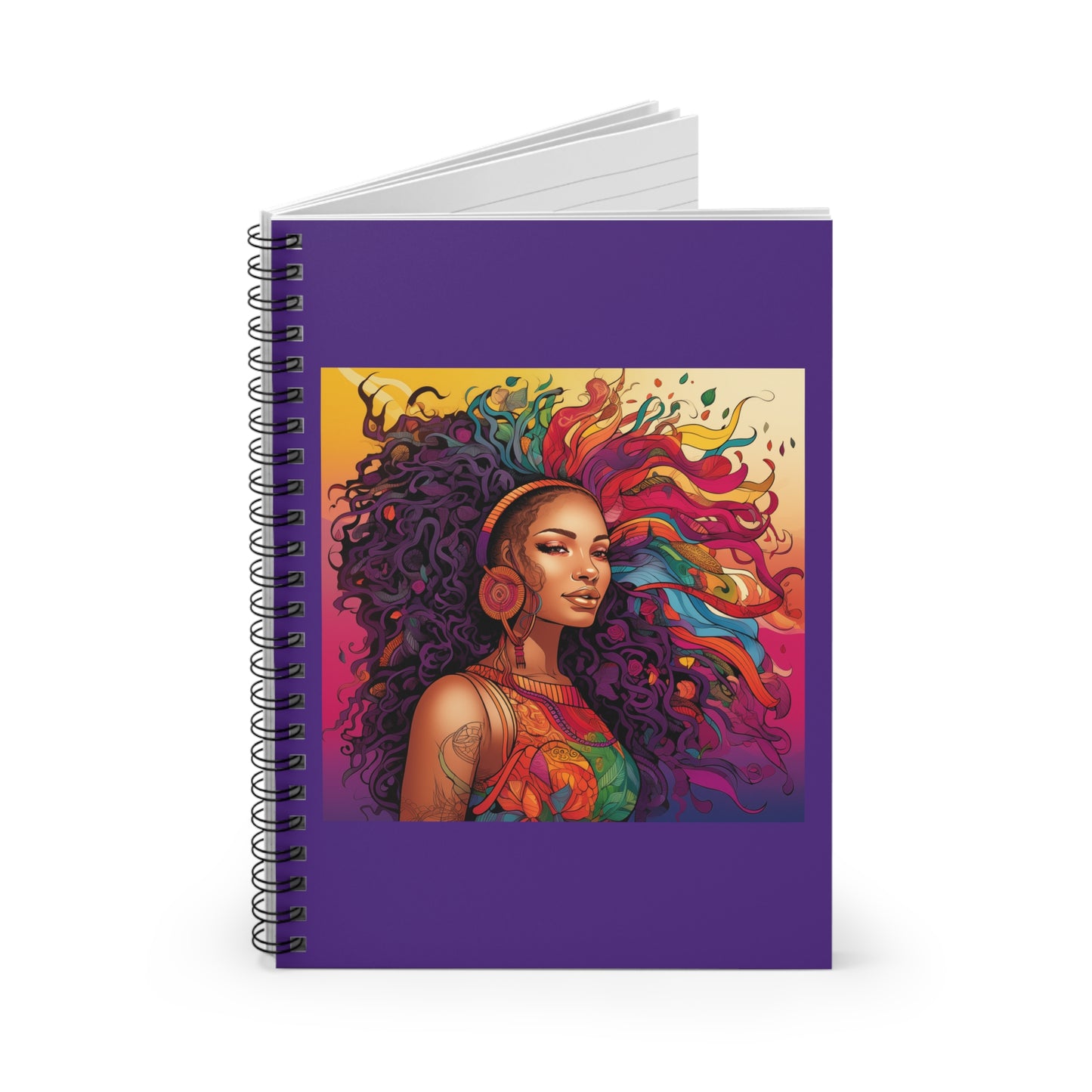 BGM Purple Hair Spiral Notebook - Ruled Line