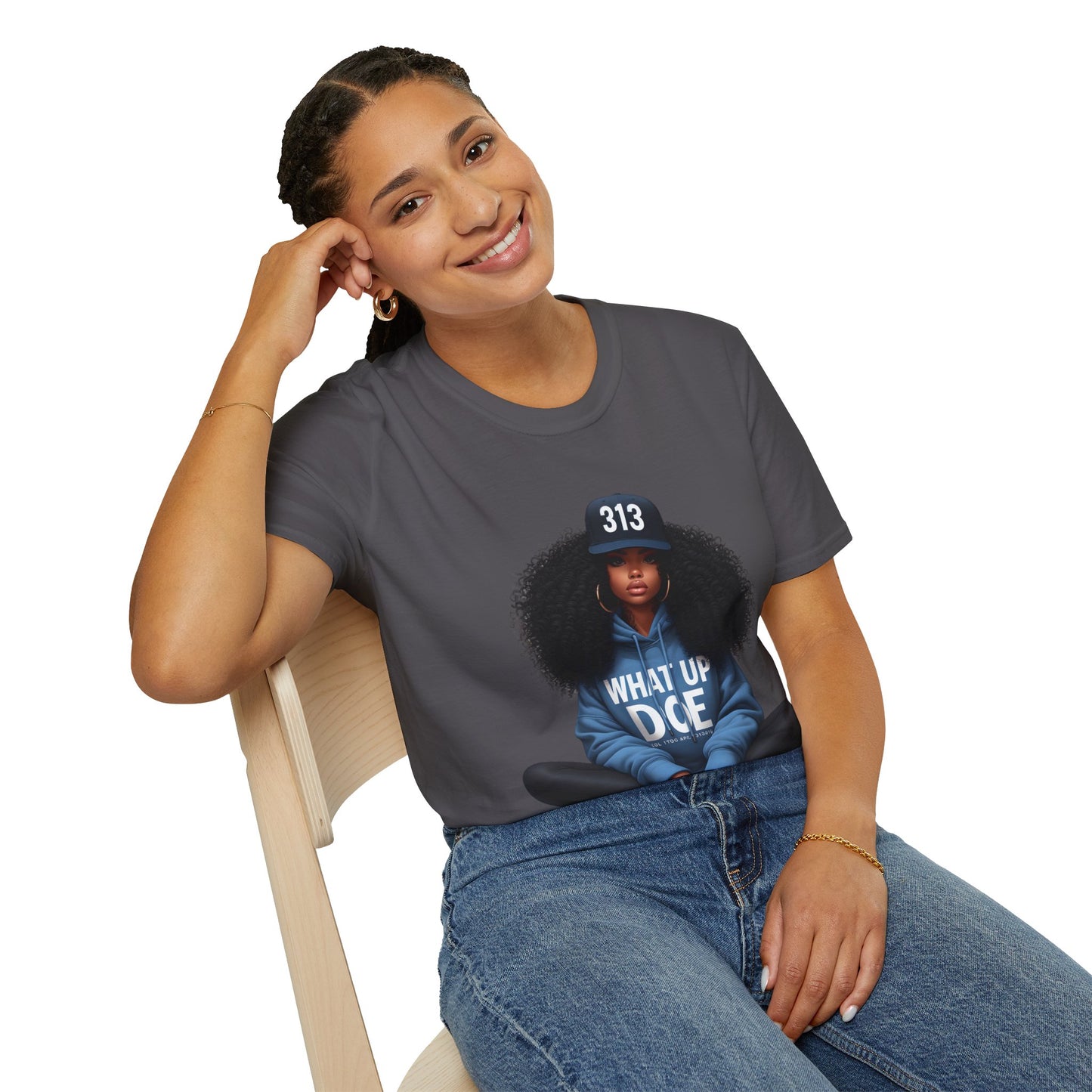 313 Detroit Girl Unisex Softstyle T-Shirt