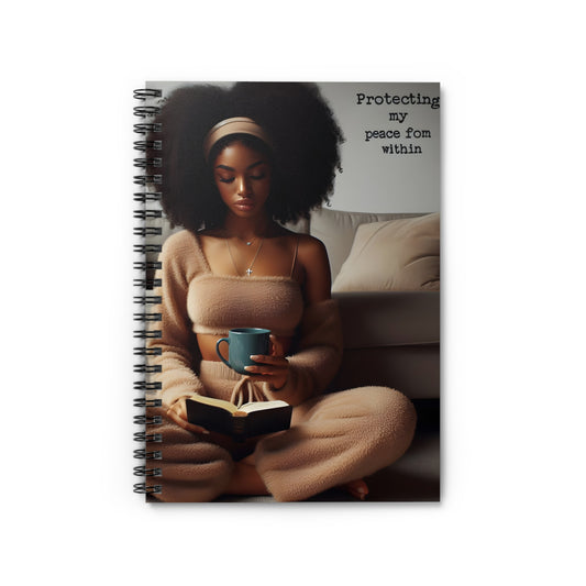 Protecting my peace Spiral Notebook - Ruled Line
