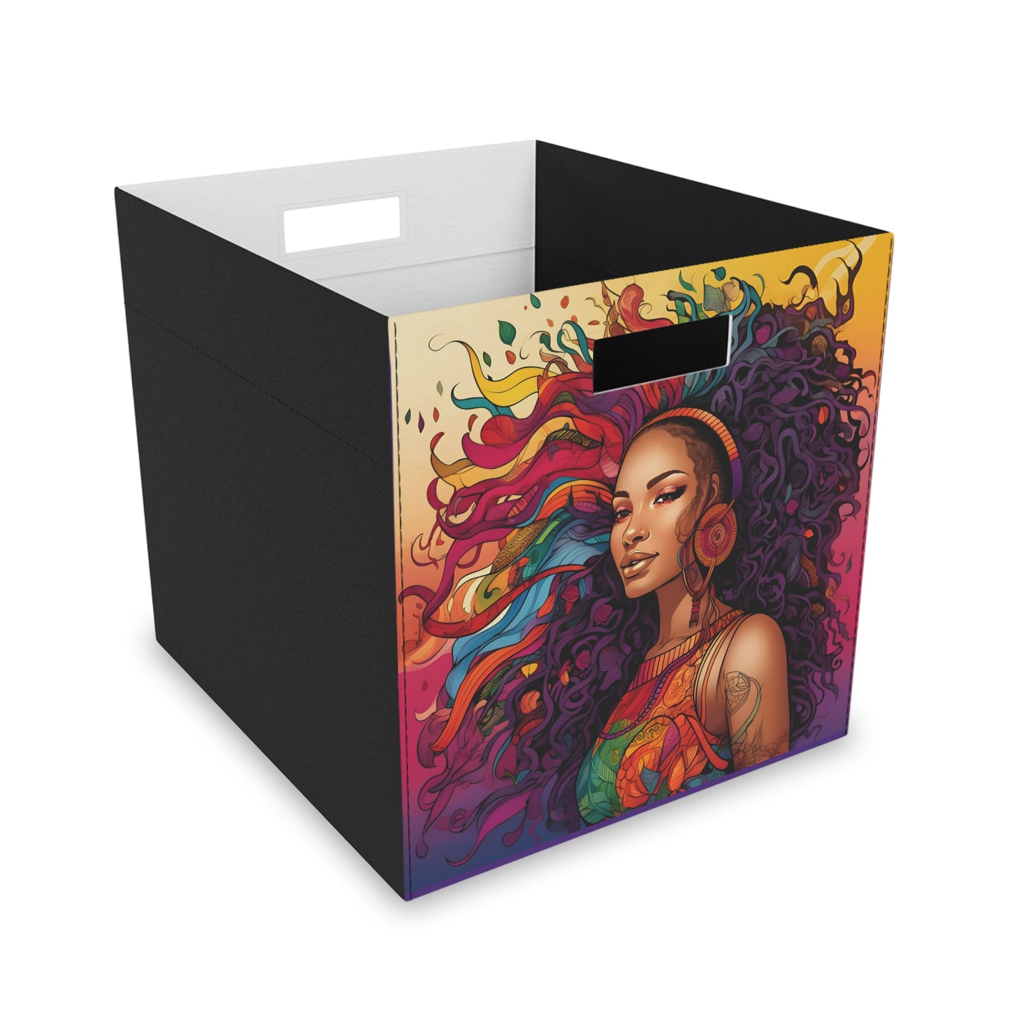 BGM Purple Felt Storage Box
