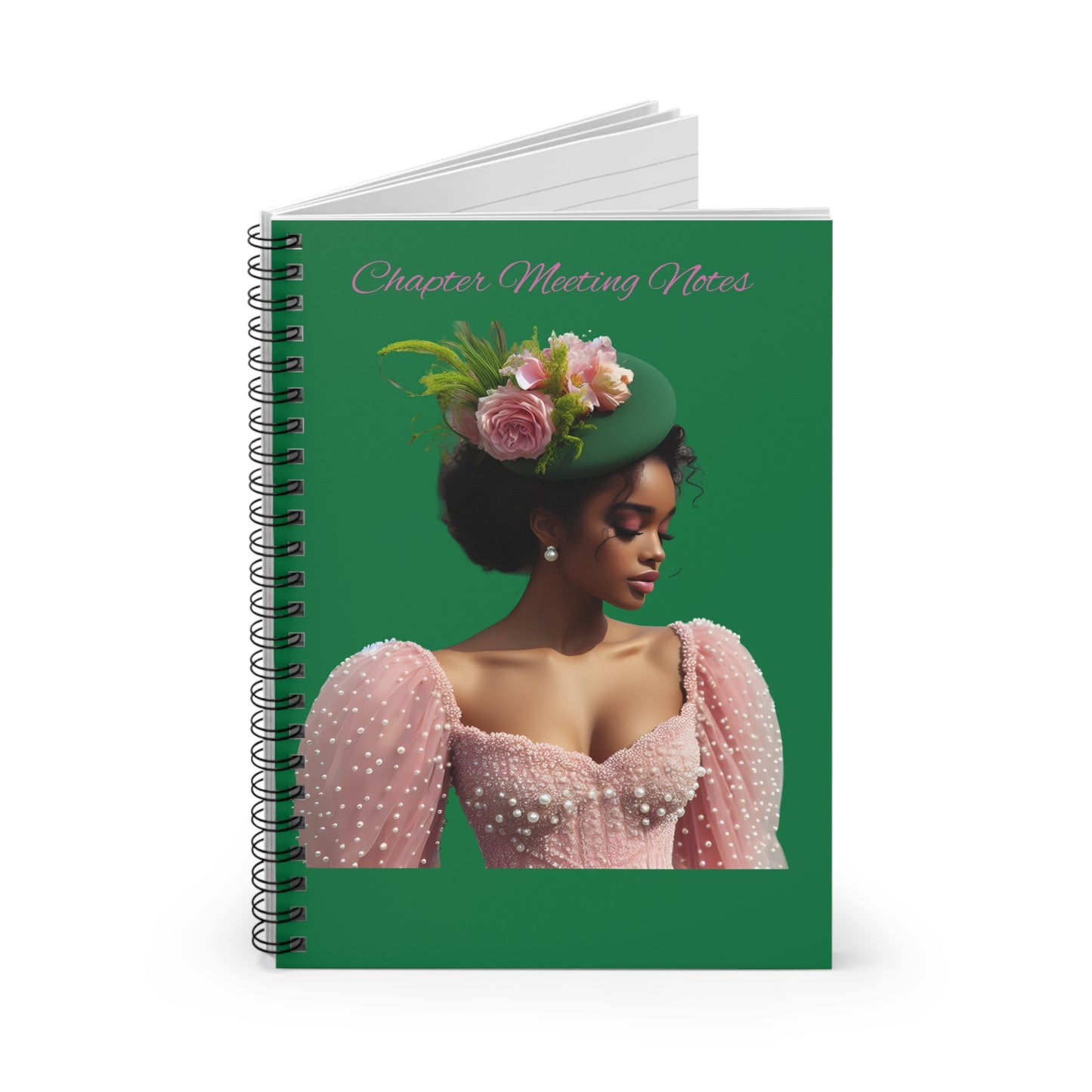 Pretty Meeting Notes Spiral Notebook - Ruled Line