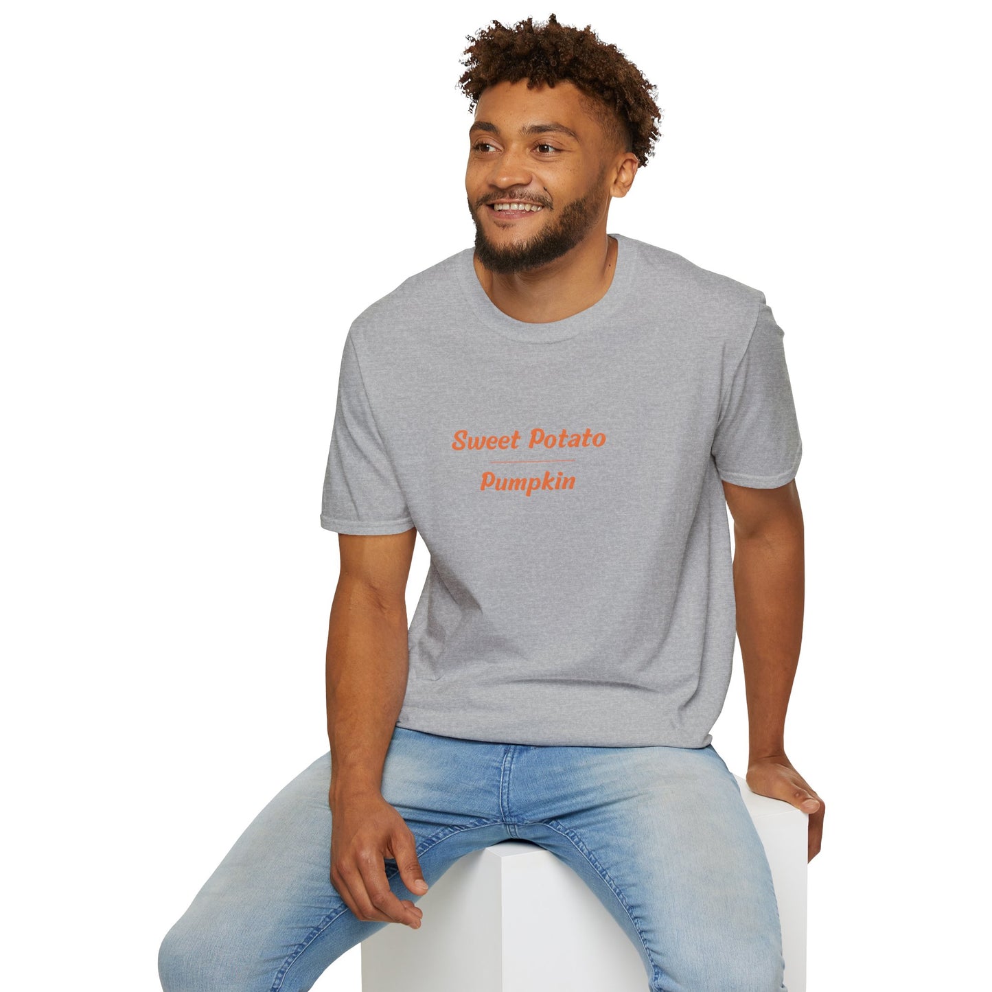 Sweet Potato over Pumpkin Unisex Softstyle T-Shirt