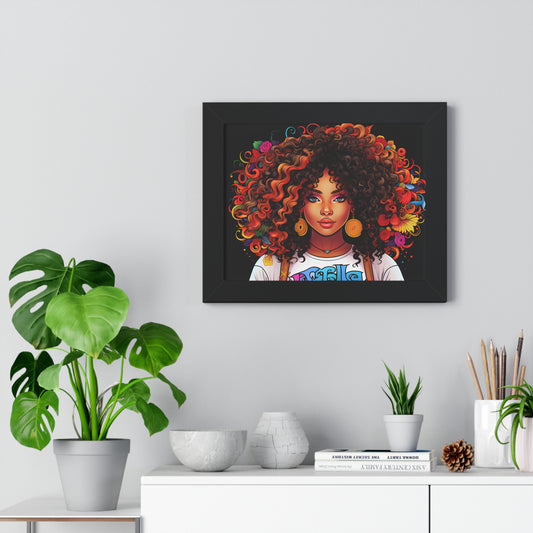 BGM Black Background Framed Horizontal Poster