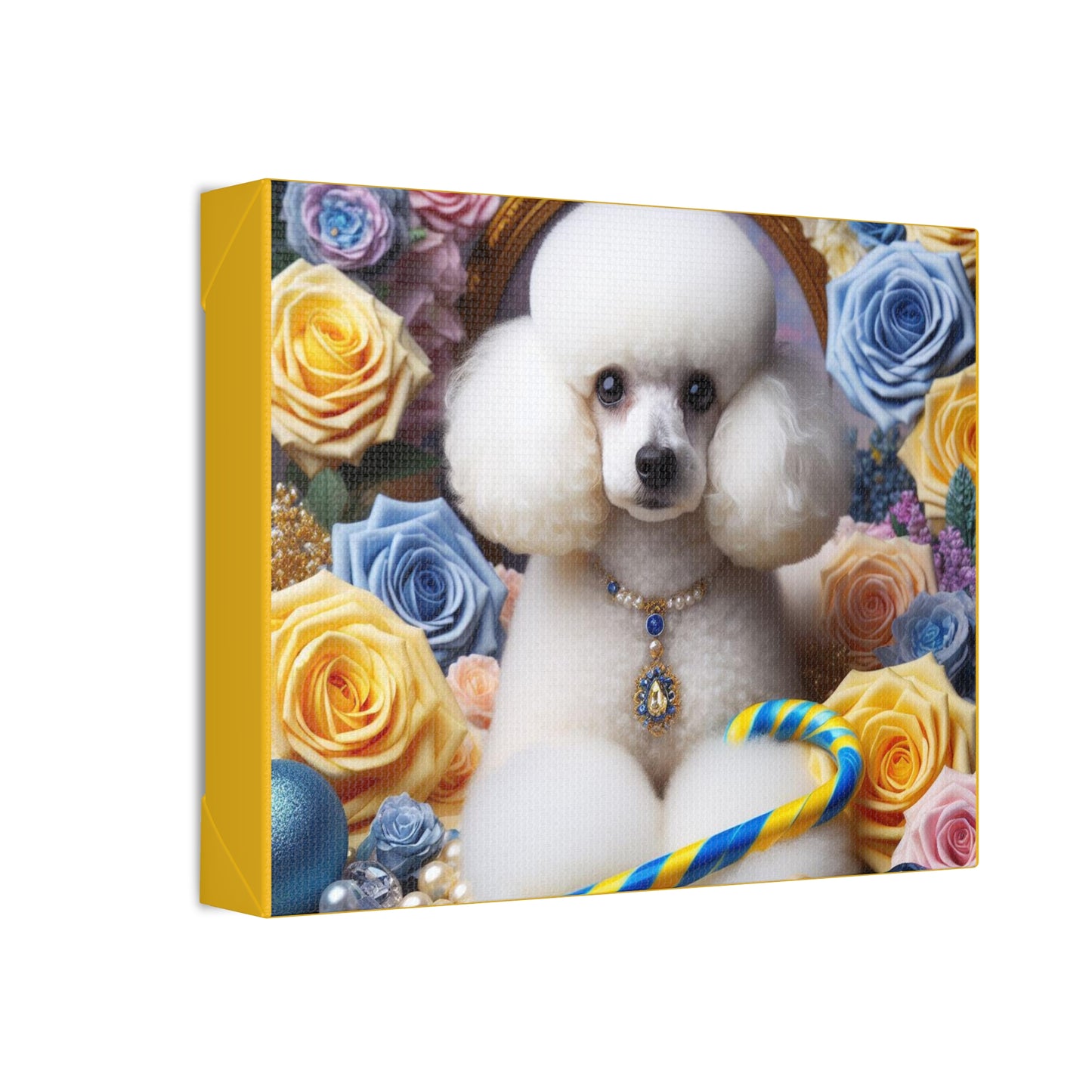 Pretty Poodle Polyester Canvas