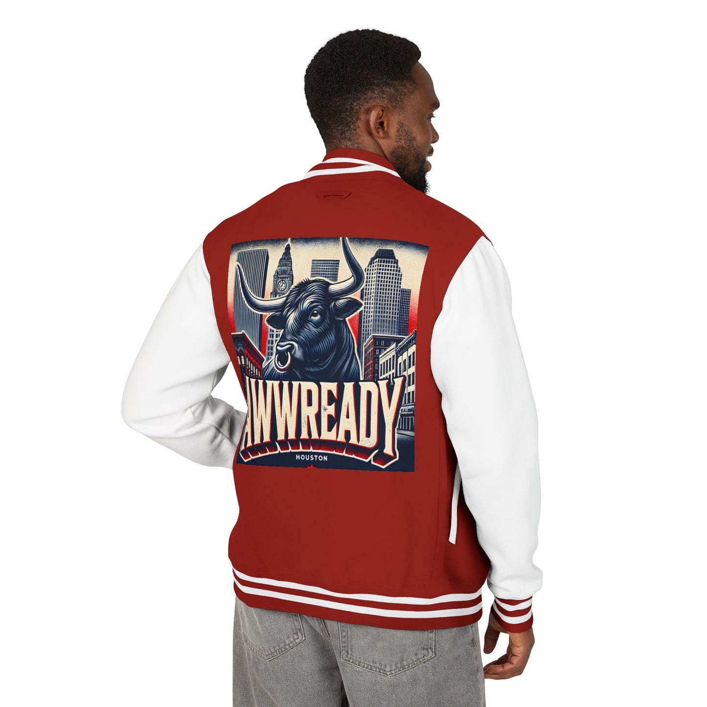 Houston Awwready Letterman Jacket