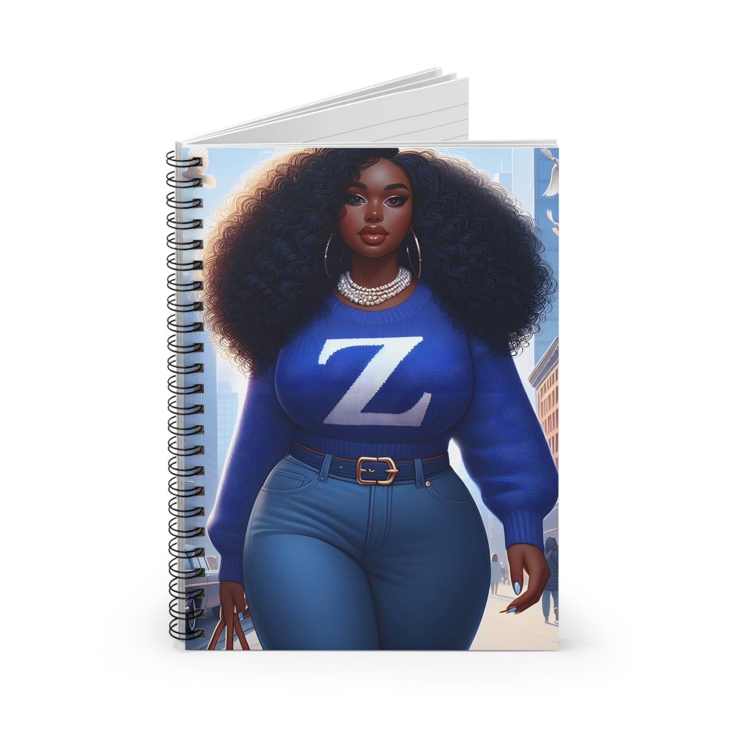 Finer Curvy Z Spiral Notebook - Ruled Line