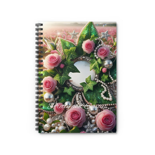 Pretty and Serious Spiral Notebook - Ruled Line