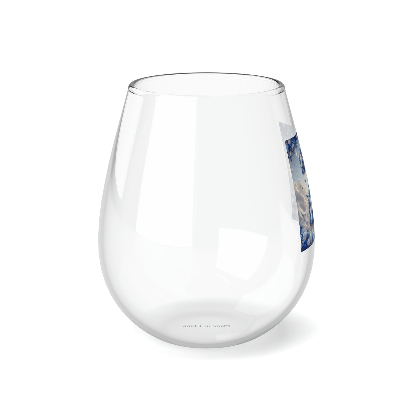 Flower Z Stemless Wine Glass, 11.75oz