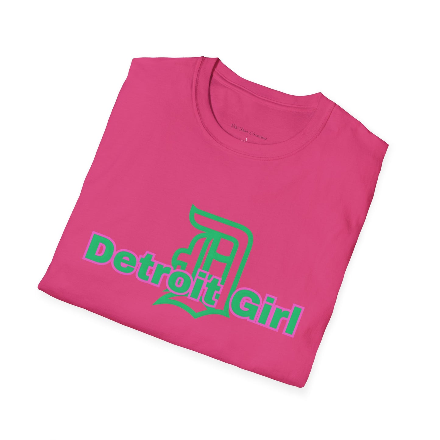 Detroit Girl Unisex Softstyle T-Shirt | Casual Fashion for Detroit Lovers, Gift for Birthdays, Holidays, and Celebrations