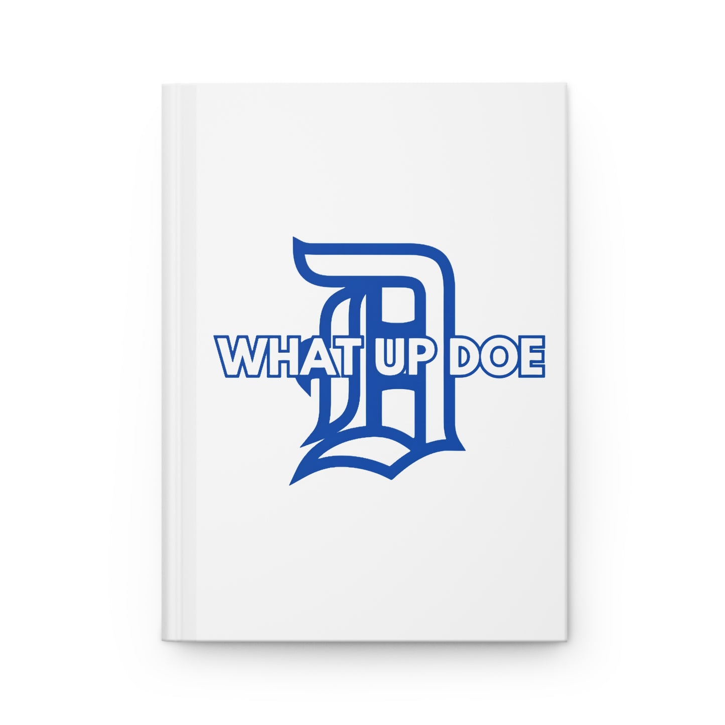 Royal Blue and White Hardcover Journal Matte