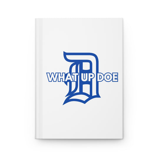 Royal Blue and White Hardcover Journal Matte