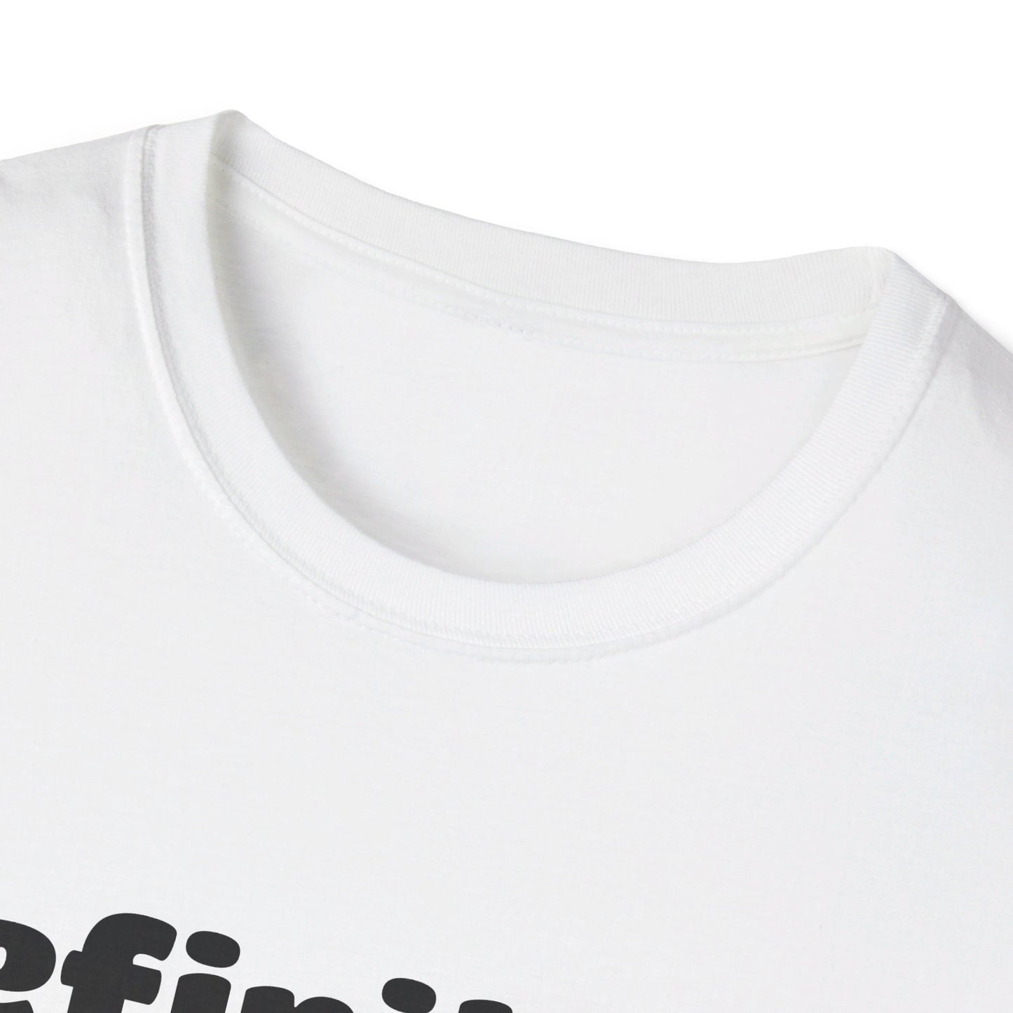 D.E.I Unisex Softstyle T-Shirt with Black Text