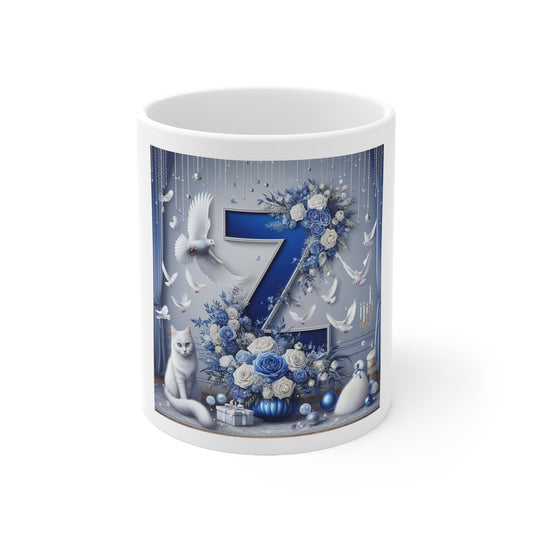 Blue Z Ceramic Mug 11oz