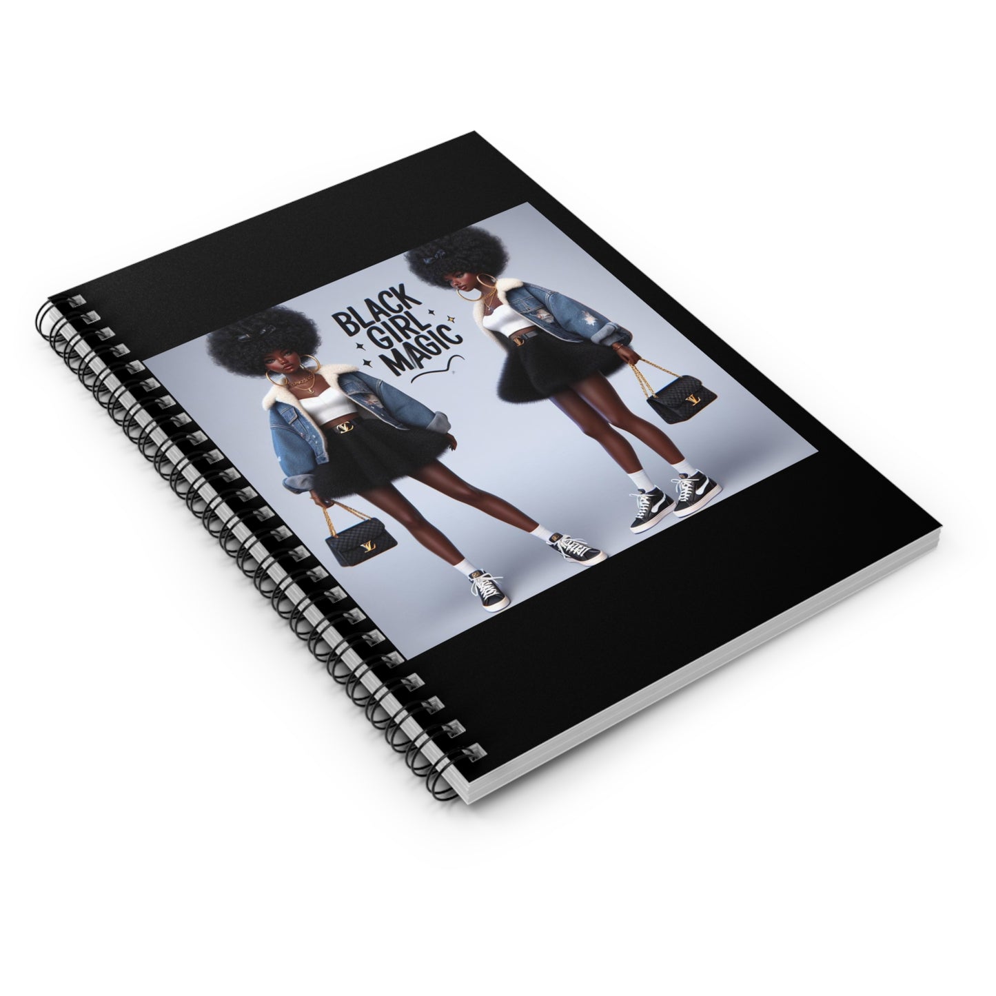 Black Girl Magic 2 Spiral Notebook - Ruled Line