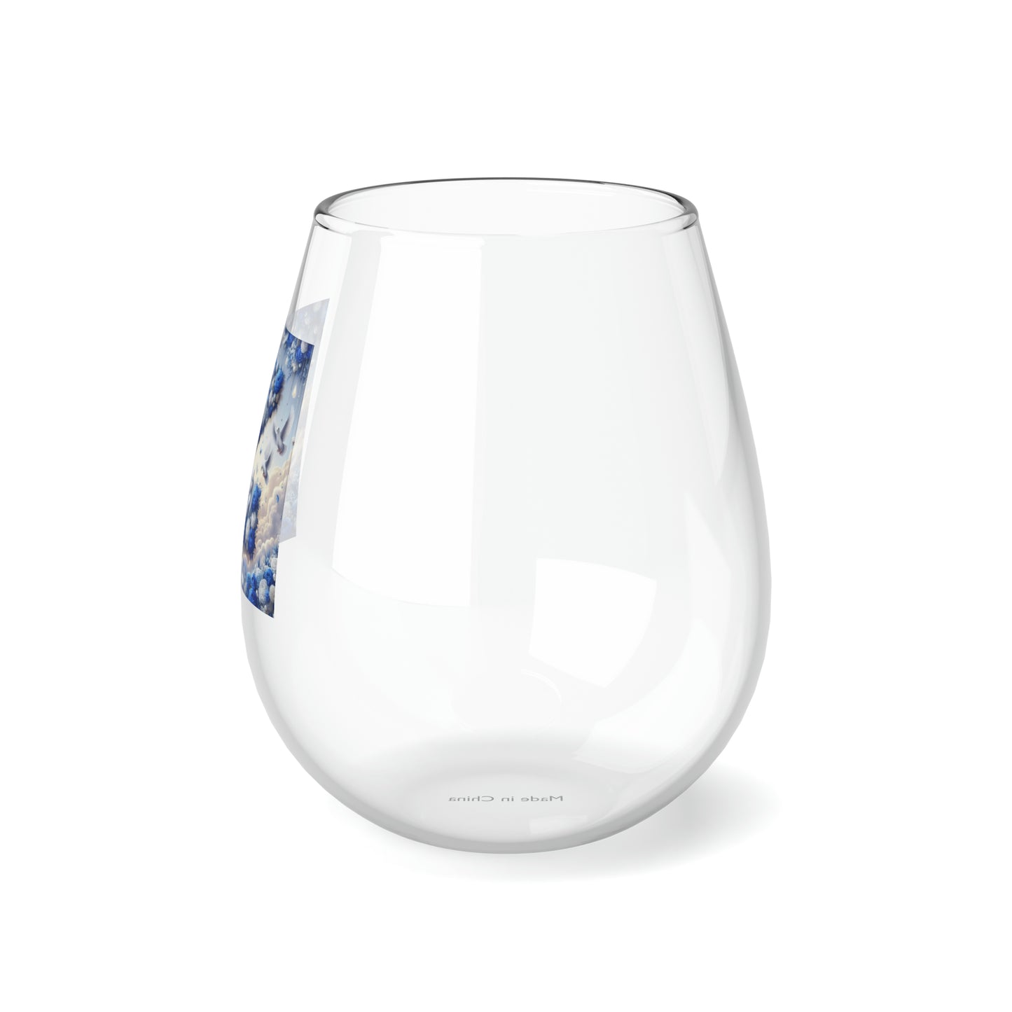 Flower Z Stemless Wine Glass, 11.75oz