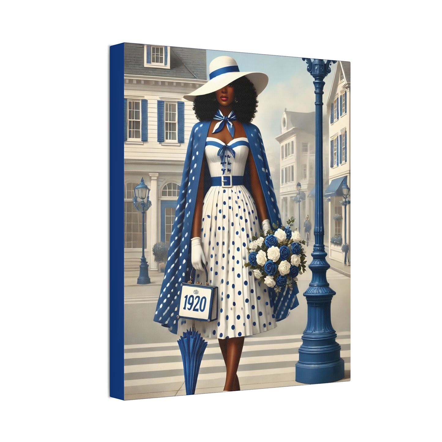 Finer Lady on a Stroll Canvas Stretched, 1.5''