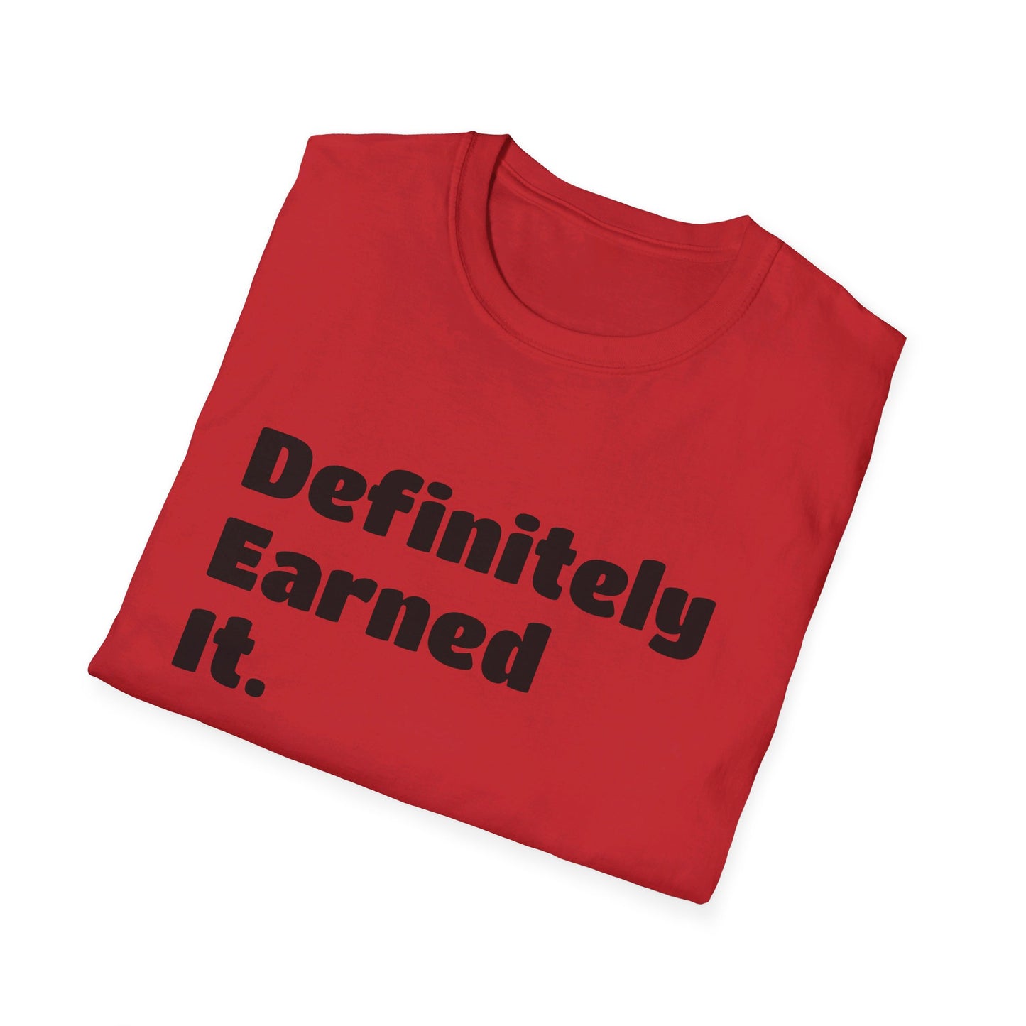 D.E.I Unisex Softstyle T-Shirt with Black Text
