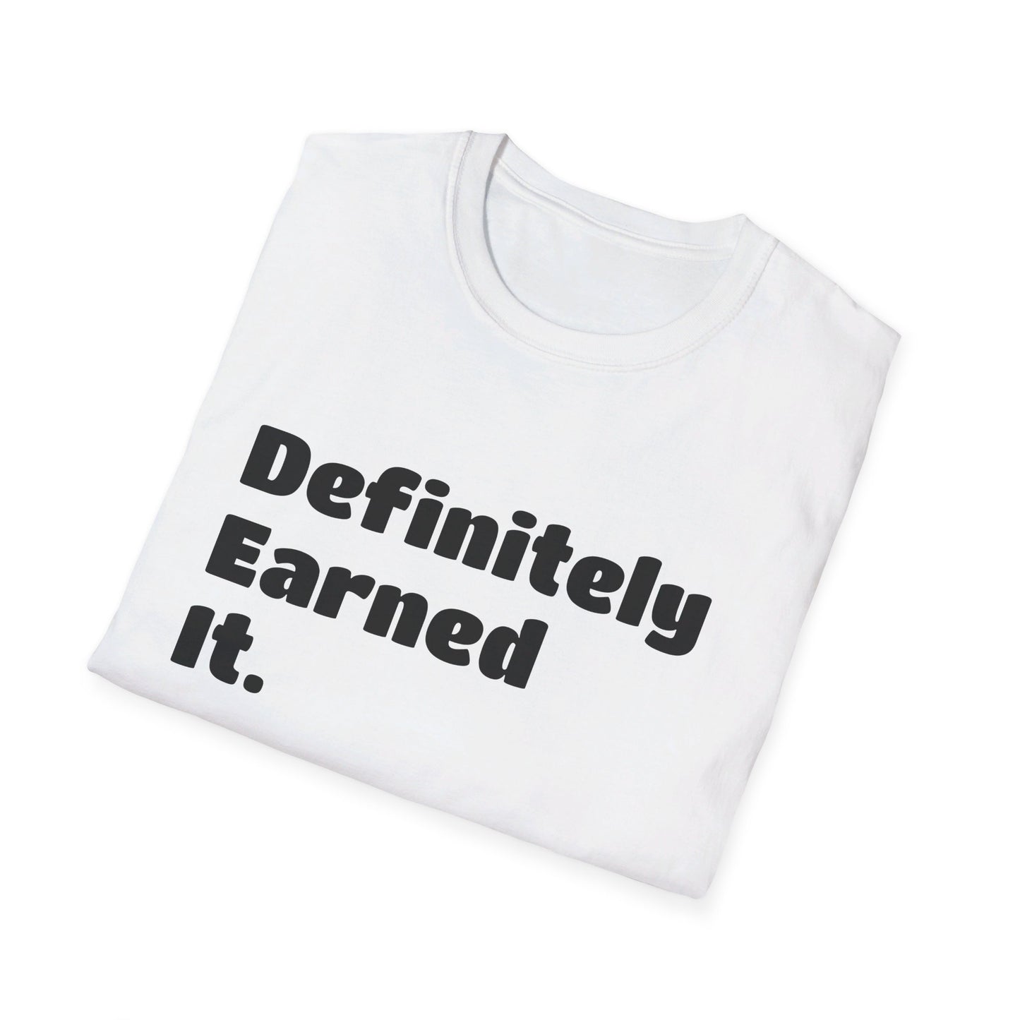 D.E.I Unisex Softstyle T-Shirt with Black Text