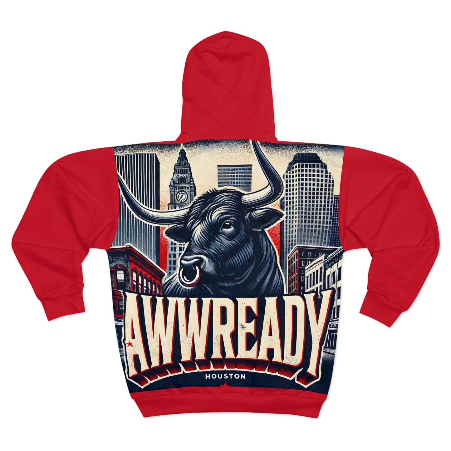 H-Town Unisex Zip Hoodie (AOP)
