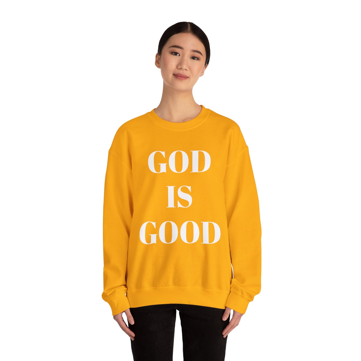 God is Good, All the Time Faith-Inspired Crewneck Sweatshirt