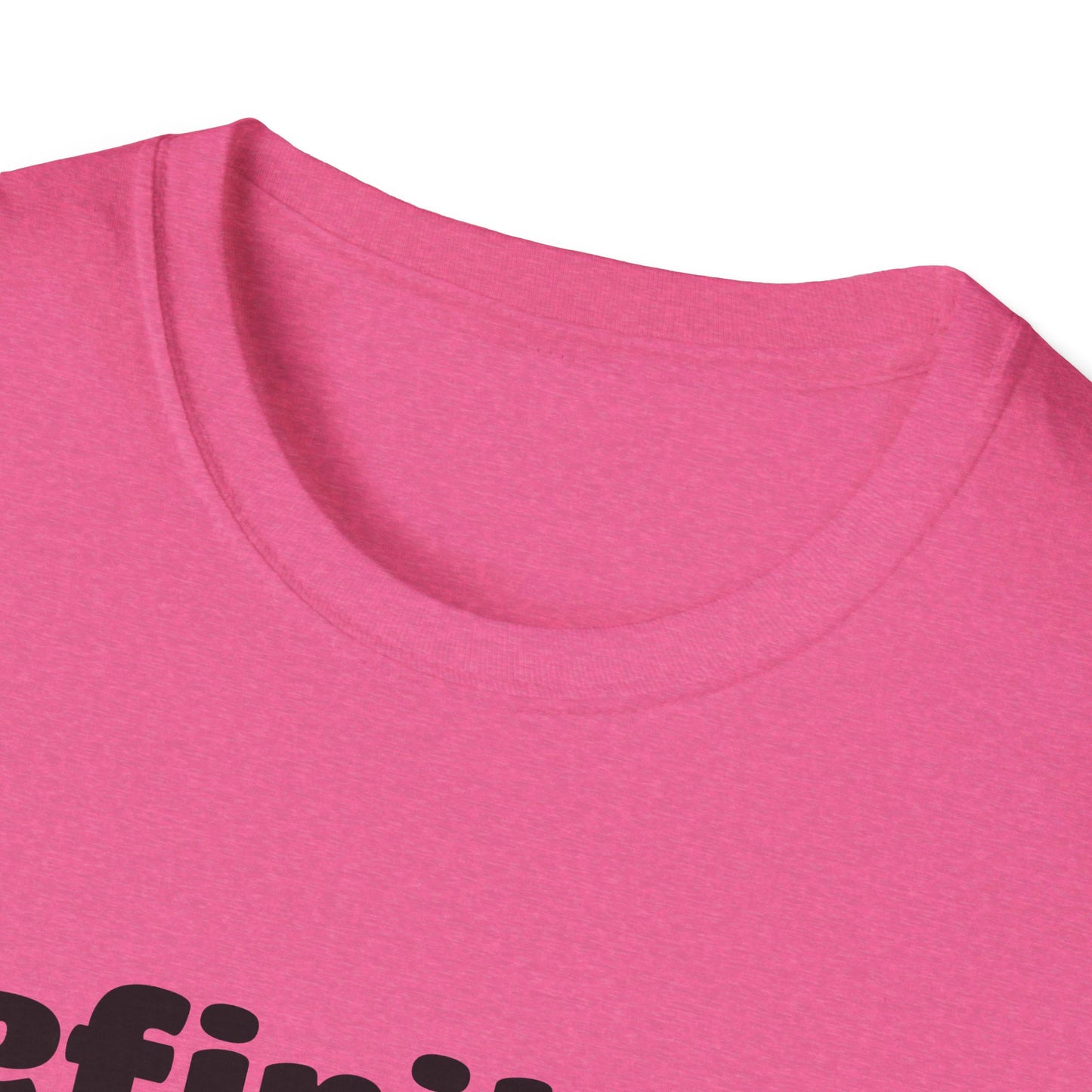 D.E.I Unisex Softstyle T-Shirt with Black Text