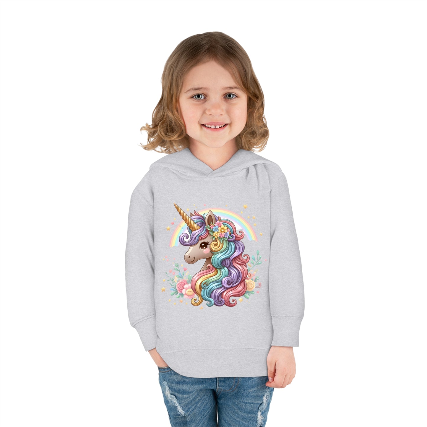 Unicorn Toddler Pullover Fleece Hoodie