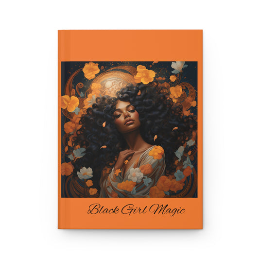 Orange Floral BGM Hardcover Journal Matte