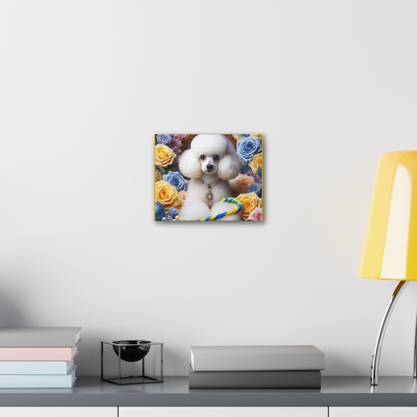 Pretty Poodle Polyester Canvas