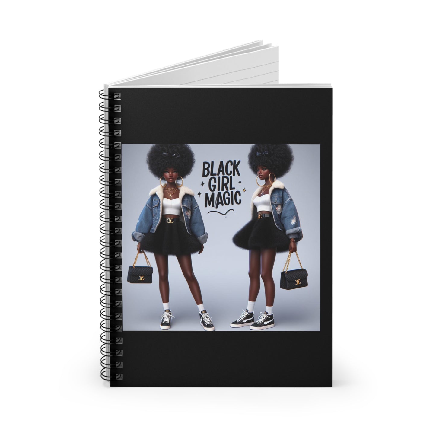 Black Girl Magic 2 Spiral Notebook - Ruled Line
