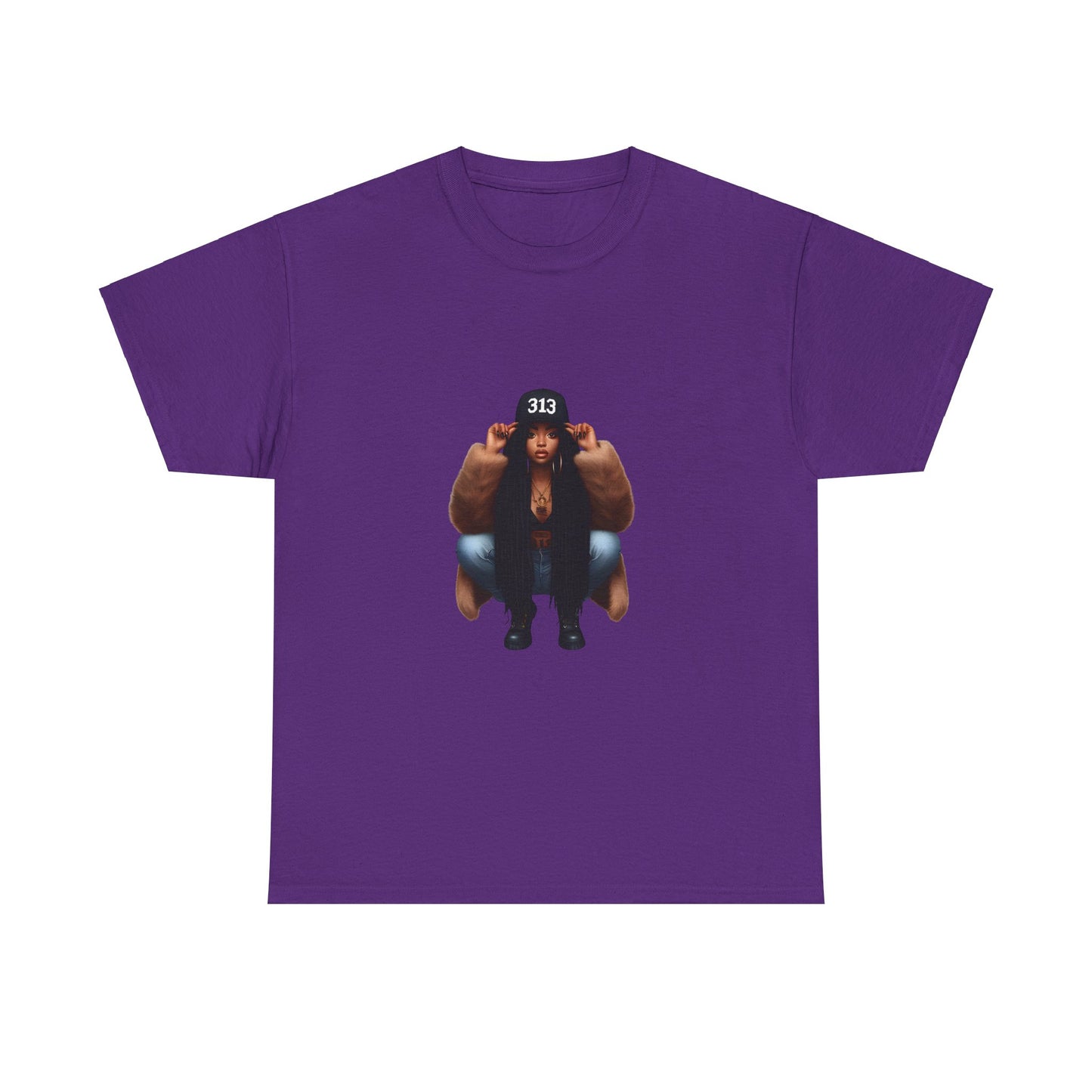Detroit Girl Unisex Heavy Cotton Tee