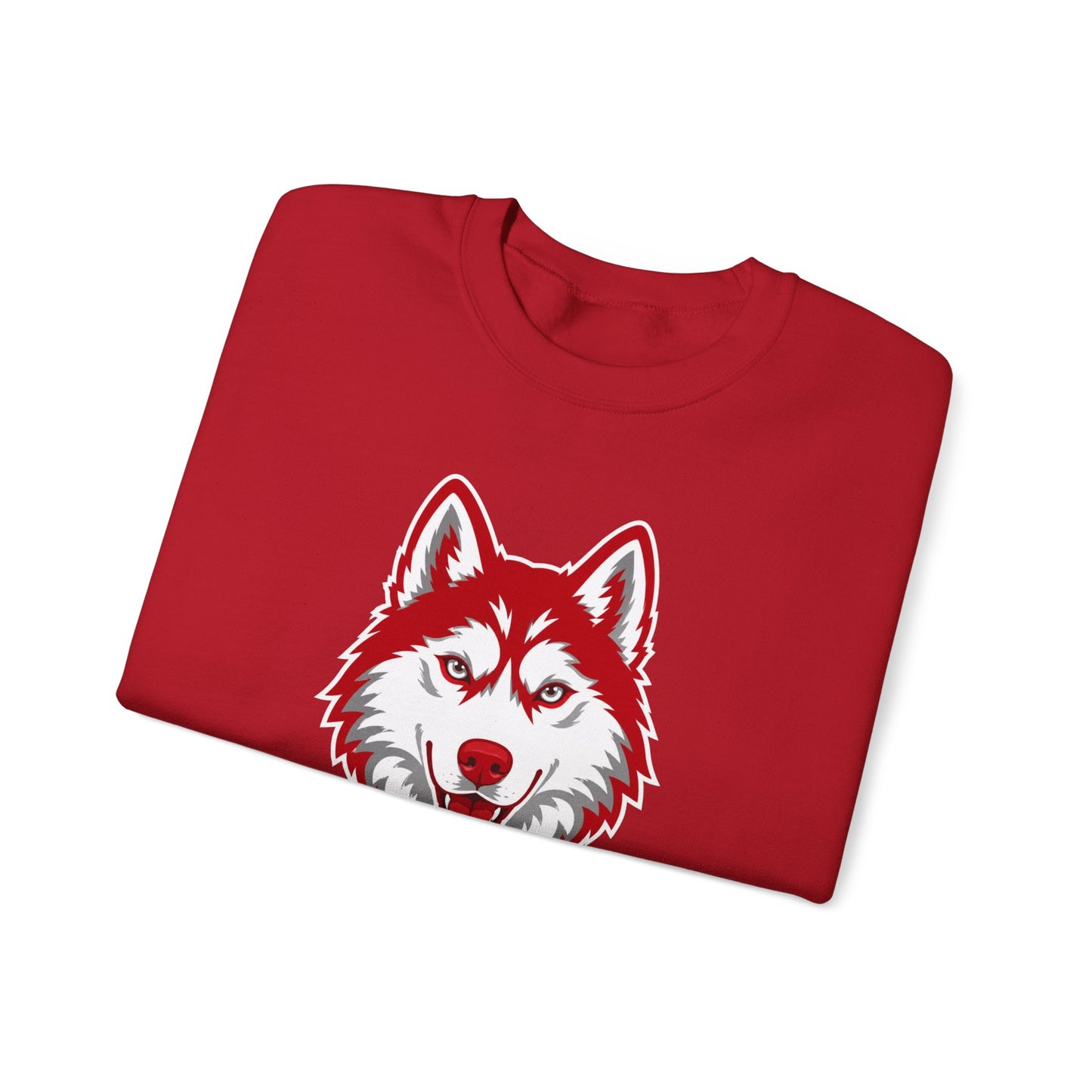Husky Crest Crewneck Sweatshirt — "Redford" Retro Script