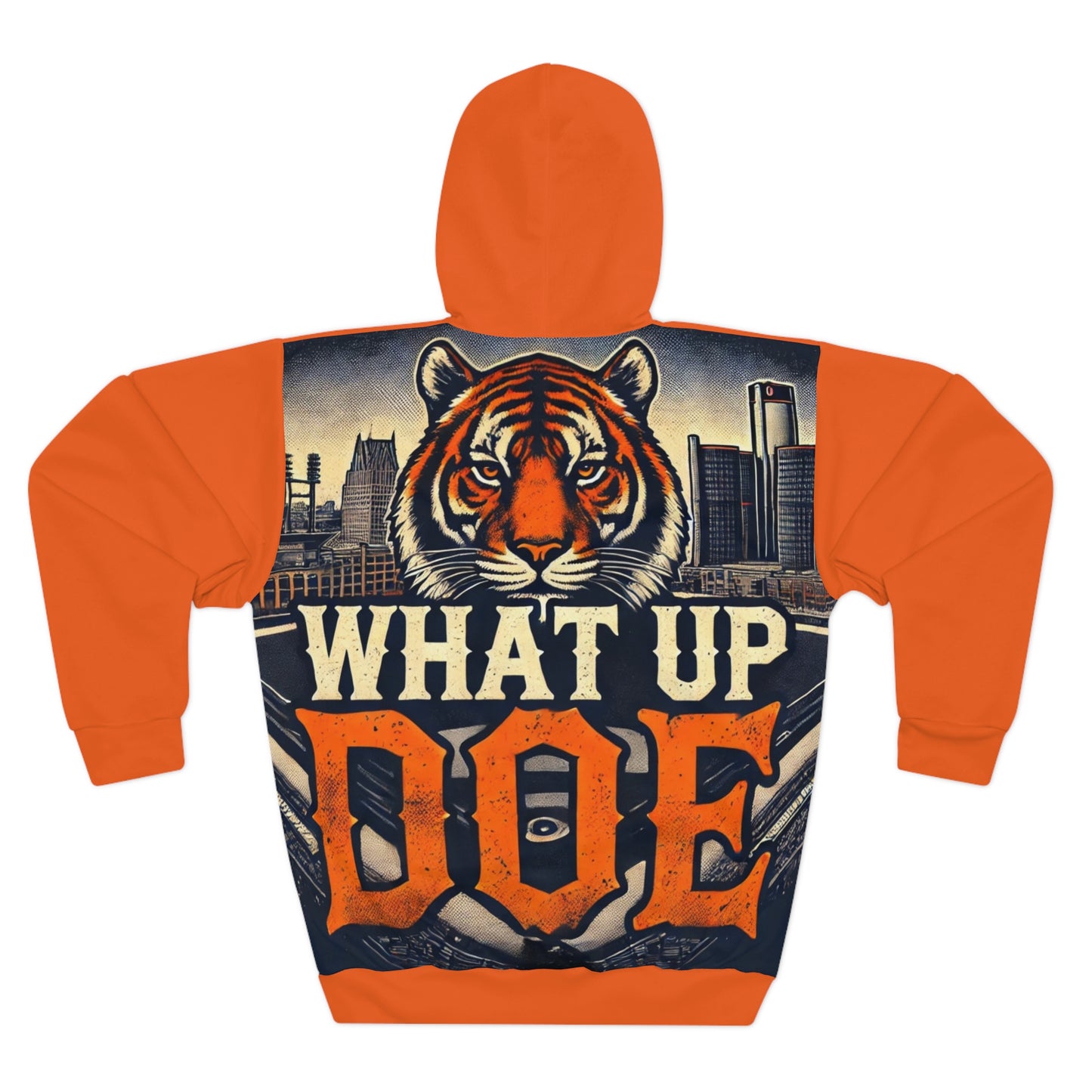 What Up Doe Tiger Unisex Pullover Hoodie (AOP)
